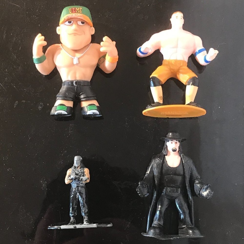 WWE Superstars Vintage Wrestling Toys Mini John Cena Undertaker Roman Reigns
